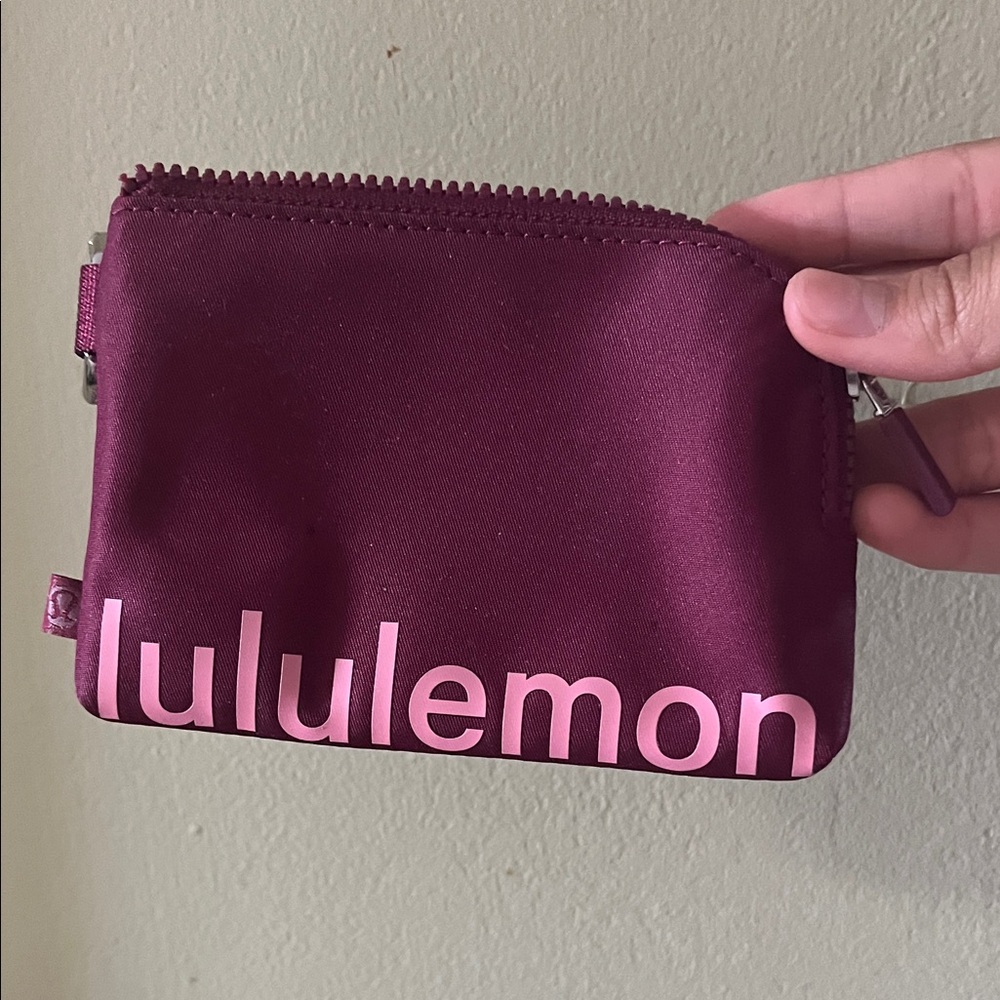 lululemon athletica Burgundy Cosmetic Bag